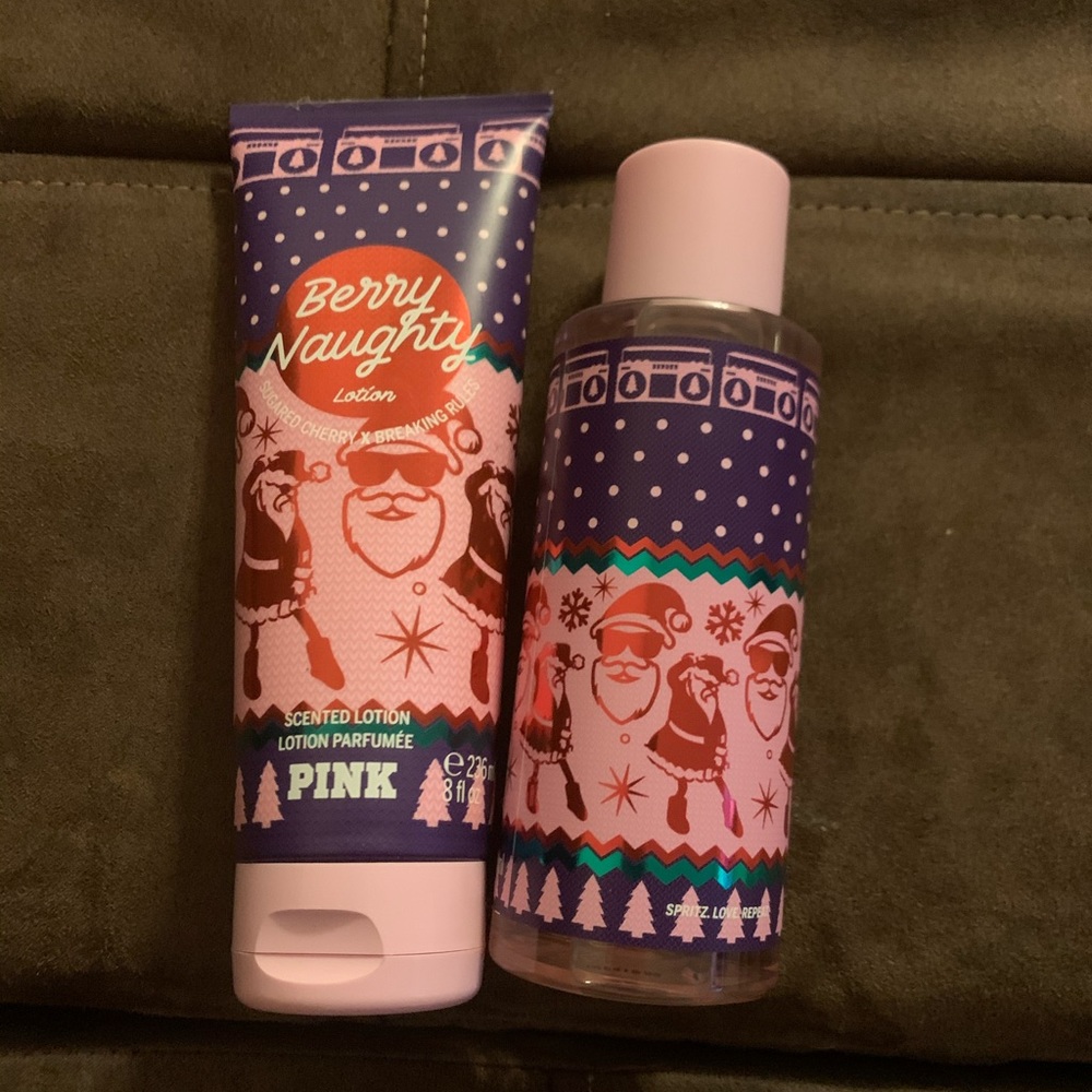 Bath and body set. Scented mist and lotion